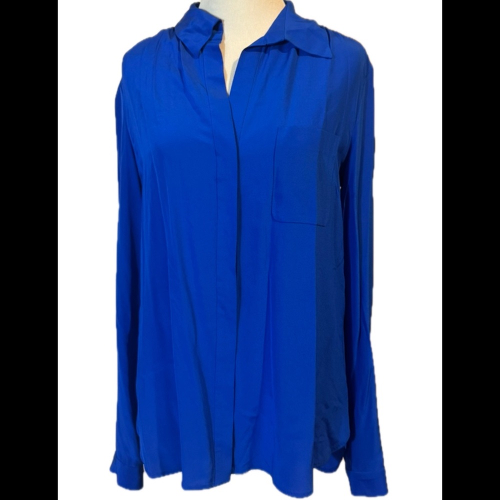 Diane Von Fürstenberg Royal Blue Blouse